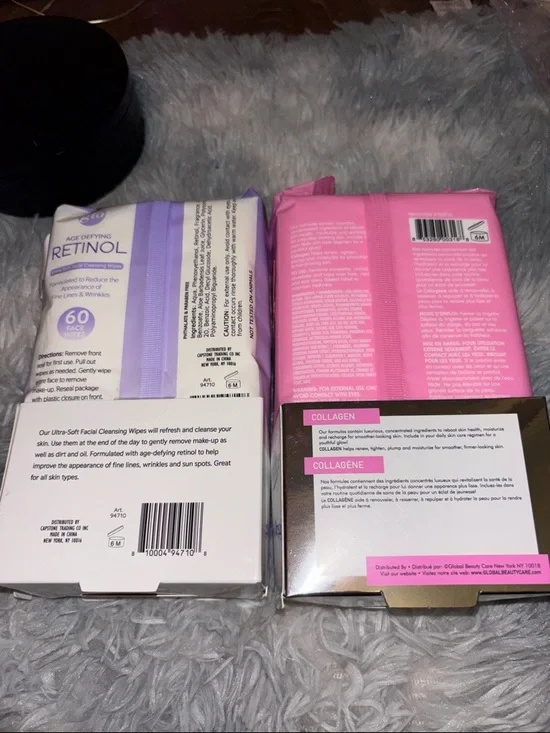 Age-Defying Retinol Cleansing Cloths - Collagen Cleansing Cloths - Picture 3 of 3